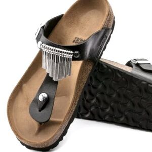 RARE!!!!!! NEW IN BOX!! Birkenstock Gizeh Fringe Sandals Size EUR 36 US 5